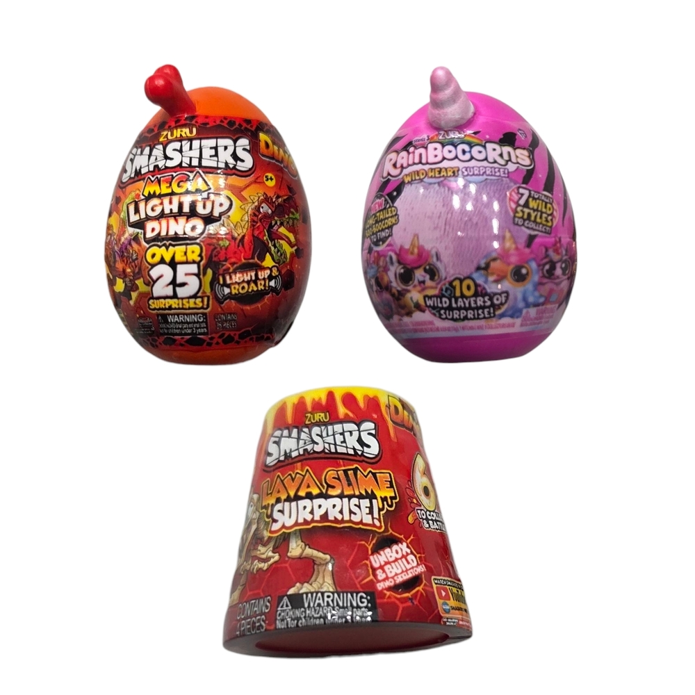 Zuru Mini Brands Smashers and Rainbocorns Surprise Toys